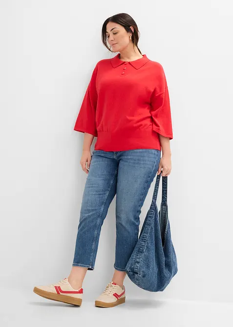 Slim Fit Jeans, High Waist, cropped, bonprix