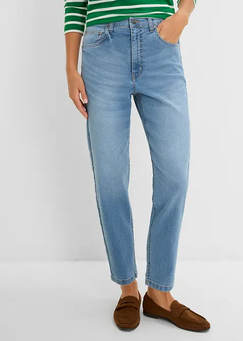 Mom-jeans High Waist cropped, bonprix