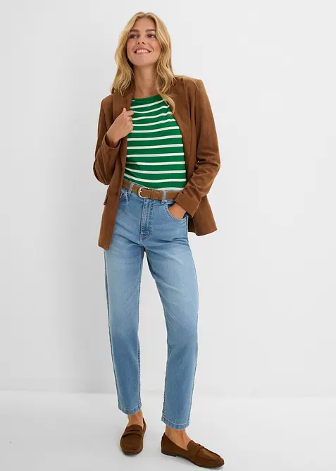 Mom-jeans High Waist cropped, bonprix