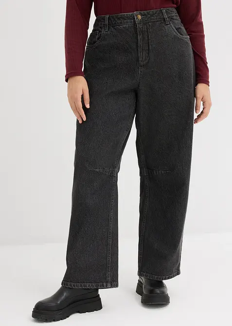 Barrel-jeans Mid Waist, bonprix