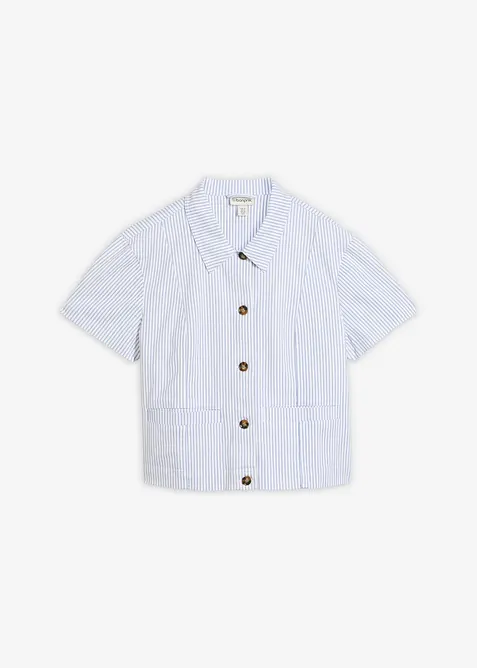 Randig jeansjacka, bonprix