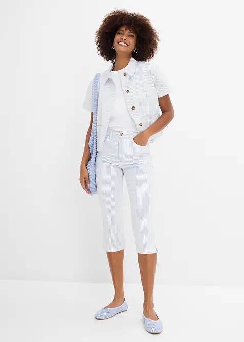Caprijeans med Mid Waist, bonprix