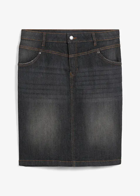 Stretchig jeanskjol, bonprix