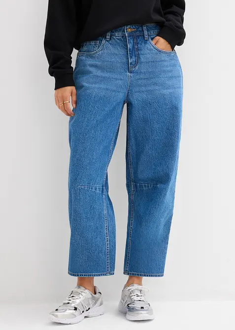 Barrel-jeans Mid Waist, bonprix