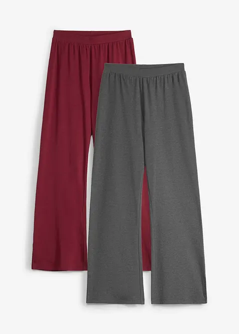 Jerseybyxa i utst&auml;lld modell av elastisk bomullsmix (2-pack), bonprix