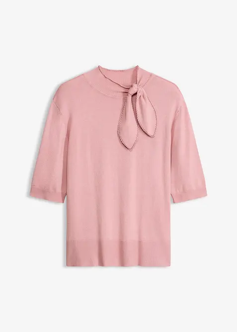 Finstickad tr&ouml;ja i mjuk viskosmix, bonprix