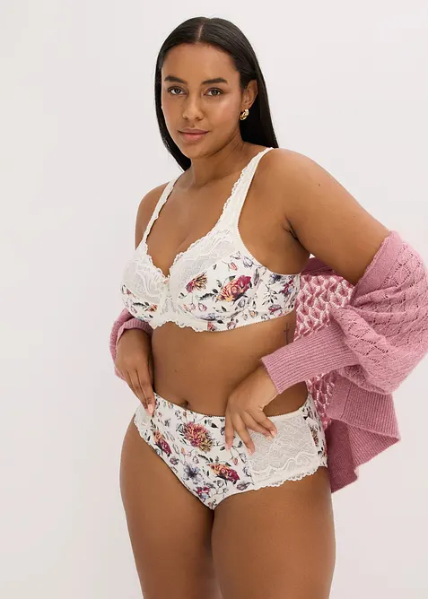 Bygel-BH med blomm&ouml;nster (2-pack), bonprix