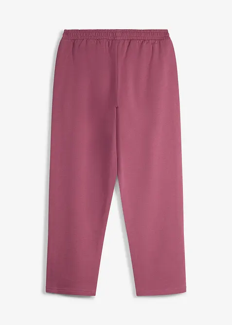 Sweatbyxa med vida ben, av ekologisk bomull, bonprix