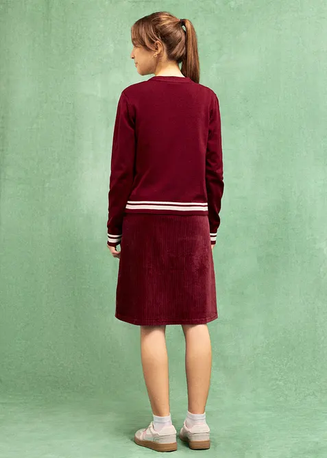 Finstickad cardigan av viskosmix, bonprix