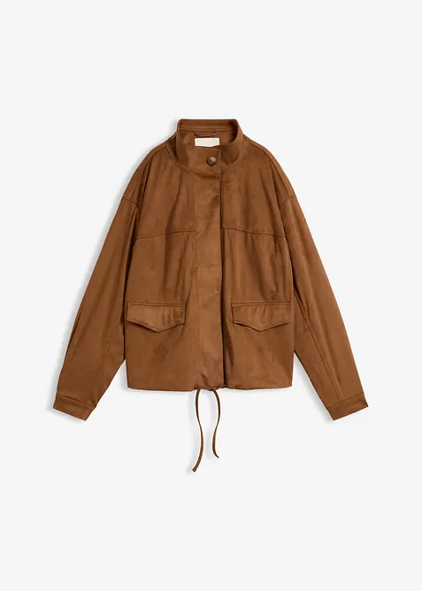 Blusjacka av skinnimitation, bonprix