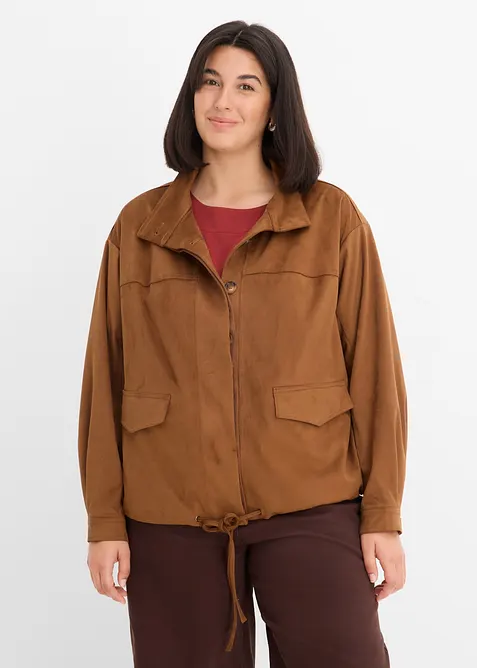 Blusjacka av skinnimitation, bonprix