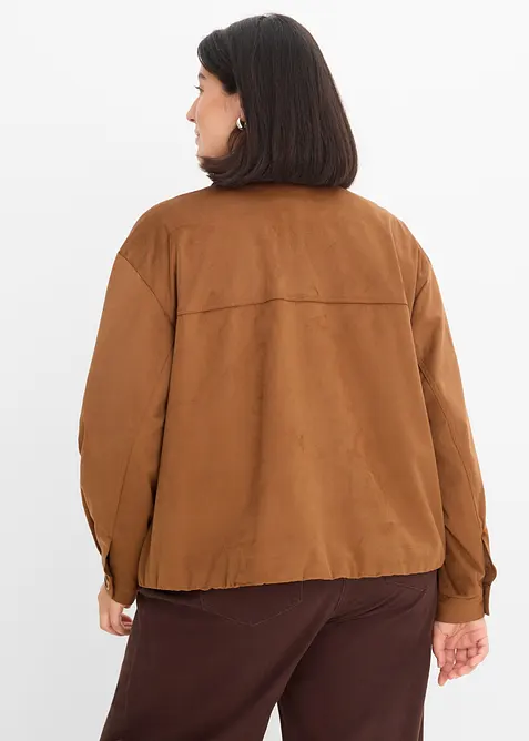 Blusjacka av skinnimitation, bonprix
