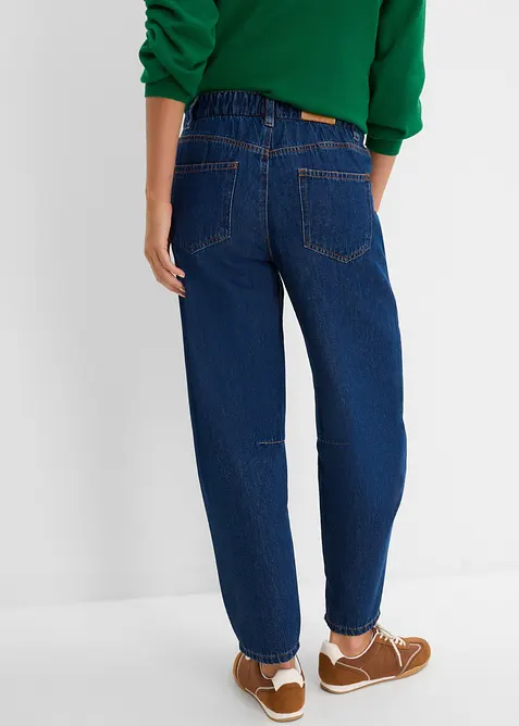Barrel Jeans Mid Waist, cropped, bonprix