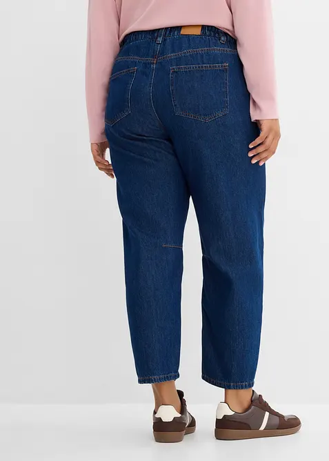 Barrel Jeans Mid Waist, cropped, bonprix