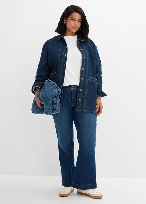 Jeansjacka med ekologisk bomull, bonprix