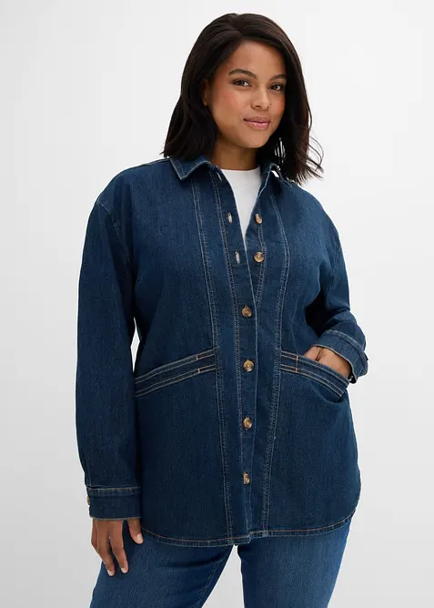 Jeansjacka med ekologisk bomull, bonprix