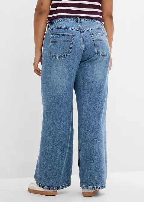 Wide Leg Jeans Mid Waist, bonprix