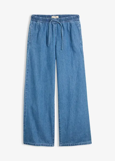 Tunna Wide Leg Jeans Mid Waist, bonprix