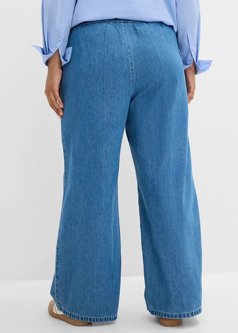 Tunna Wide Leg Jeans Mid Waist, bonprix