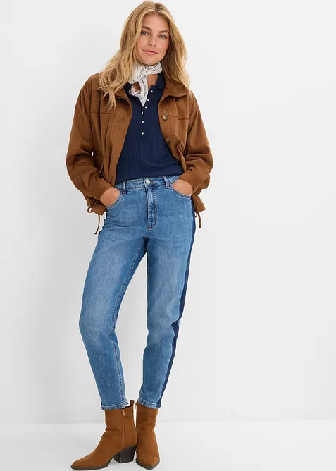 Mom Jeans High Waist, cropped, bonprix
