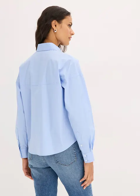 Blus av bomullsmix, bonprix