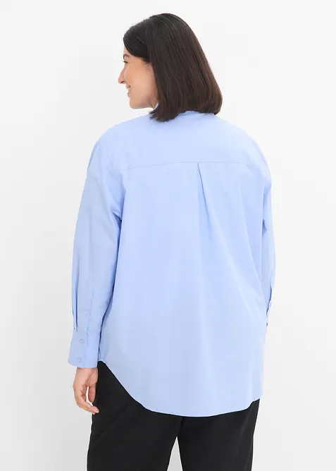 Skjortblus i bomull, bonprix