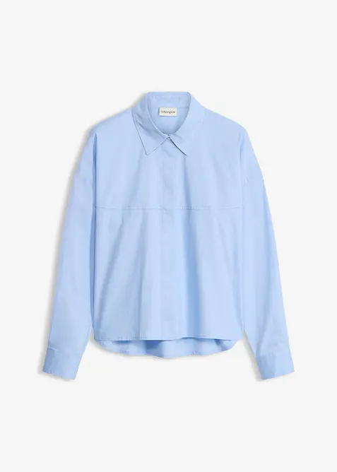 Blus av bomullsmix, bonprix
