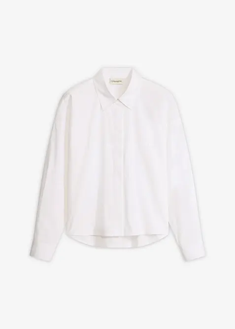 Blus av bomullsmix, bonprix