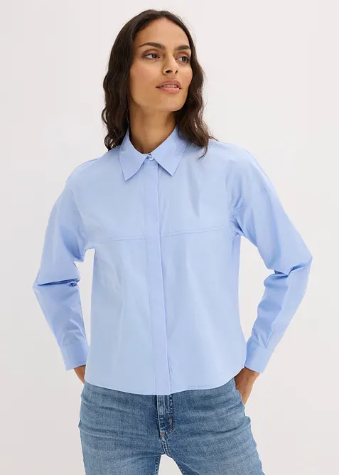 Blus av bomullsmix, bonprix