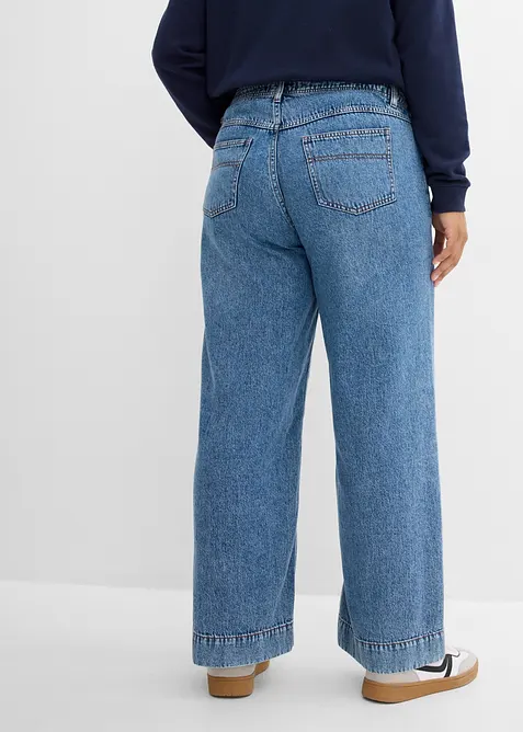 Wide Leg Jeans Mid Waist, bonprix