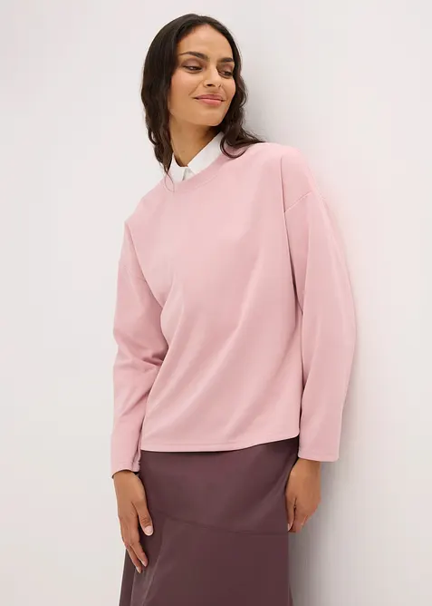 Oversizesweatshirt i viskosmix, bonprix