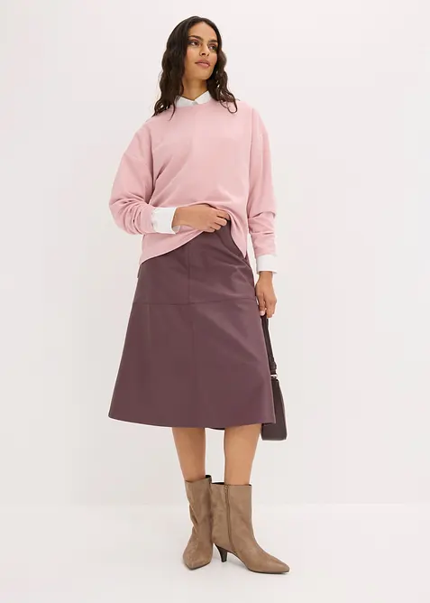 Oversizesweatshirt i viskosmix, bonprix