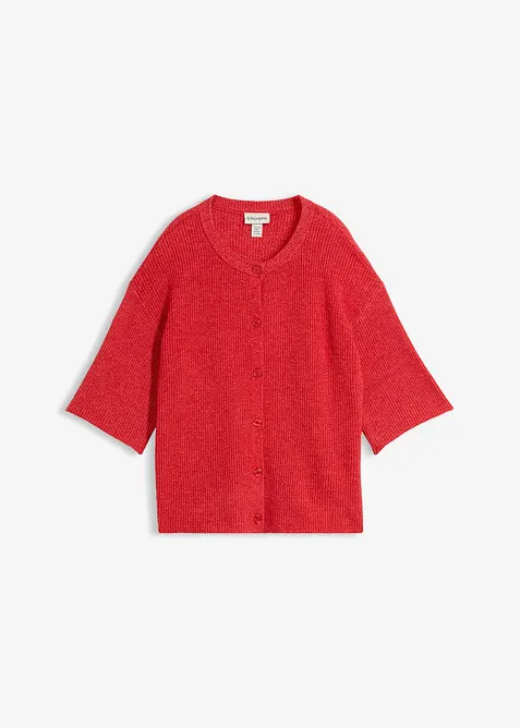 Ledig cardigan med ull, bonprix