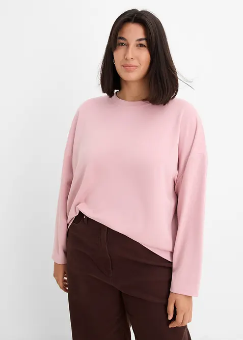 Oversizesweatshirt i viskosmix, bonprix