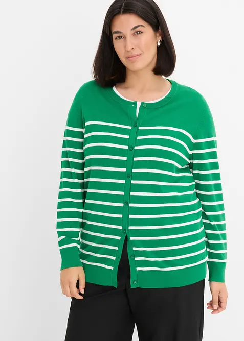 Finstickad cardigan, bonprix