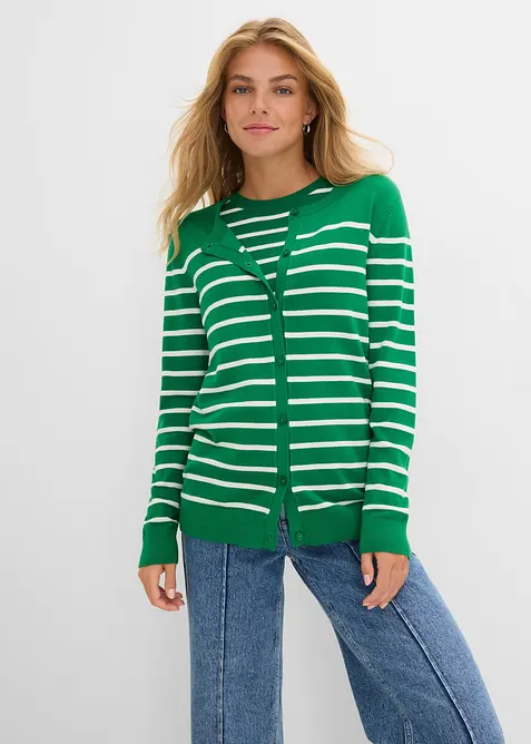 Finstickad cardigan, bonprix