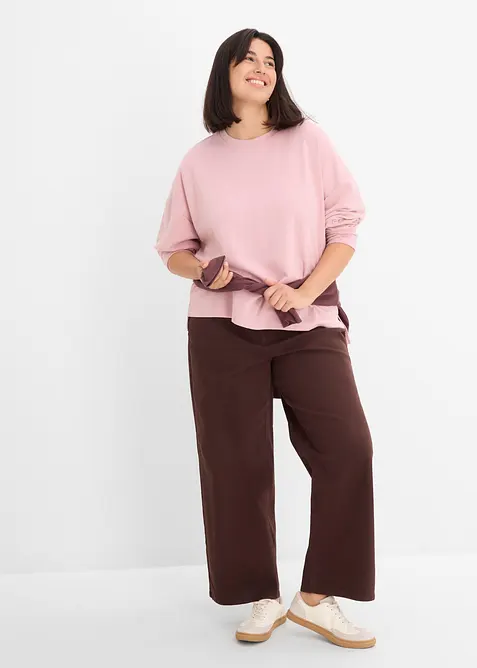 Oversizesweatshirt i viskosmix, bonprix
