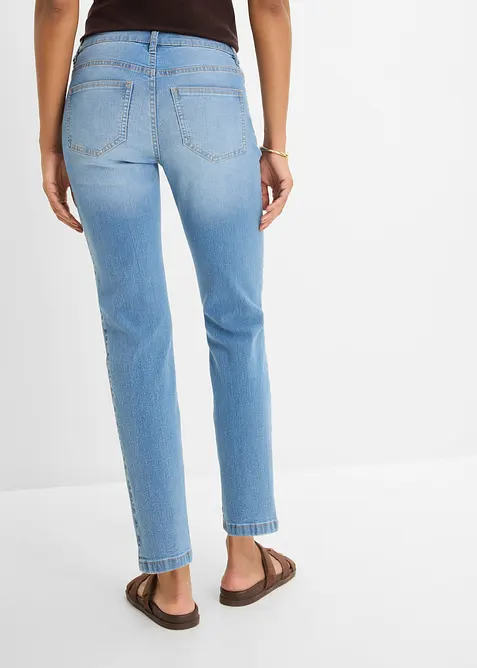 Straight Jeans Mid Waist cropped, bonprix