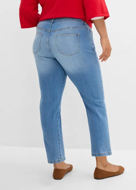 Straight Jeans Mid Waist cropped, bonprix