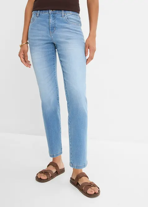 Straight Jeans Mid Waist cropped, bonprix