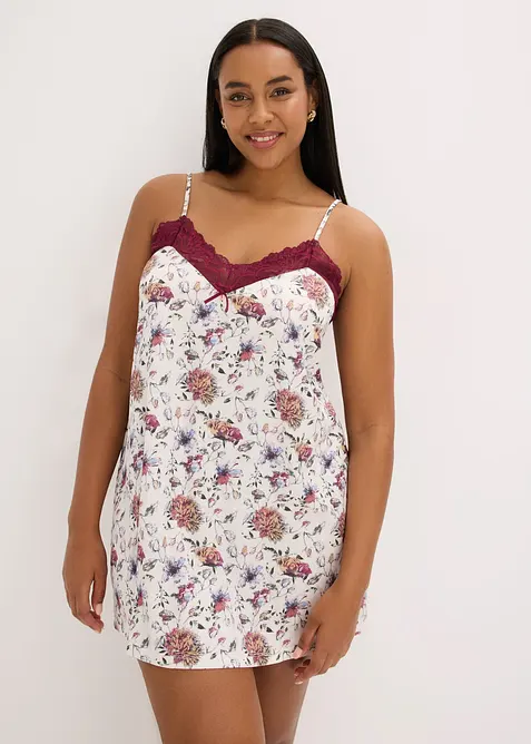 Neglig&eacute; av satin, bonprix