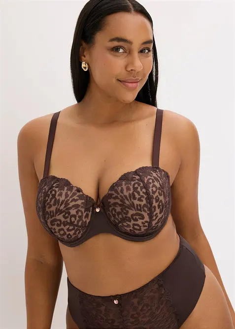Balconette-BH med elegant broderi, bonprix
