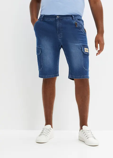 Jeansshorts i stretch, normal passform, bonprix
