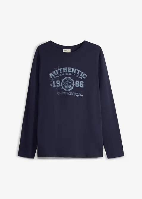 L&aring;ng&auml;rmad T-shirt i ekologisk bomull, bonprix