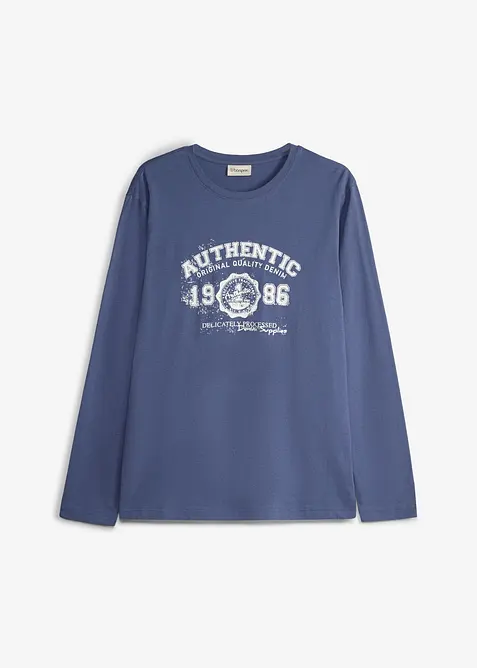L&aring;ng&auml;rmad T-shirt i ekologisk bomull, bonprix