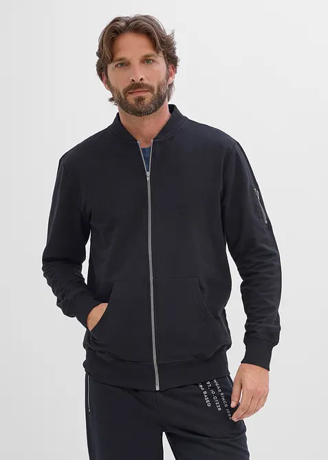 Sweatshirtjacka av ekologisk bomull, bonprix