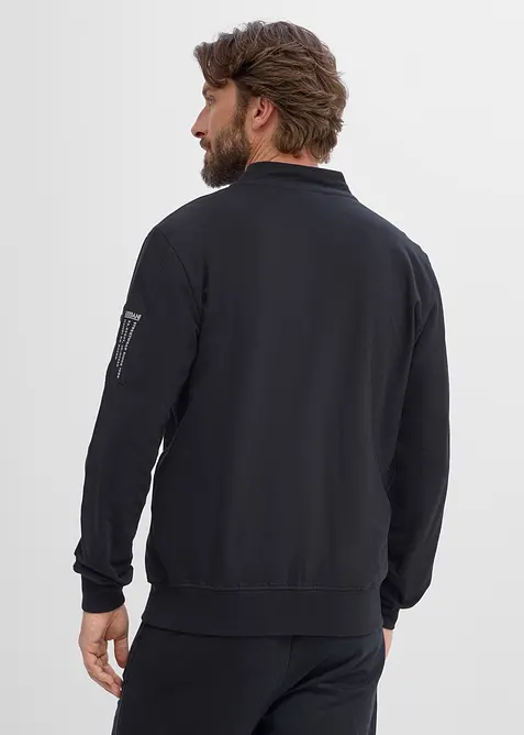 Sweatshirtjacka av ekologisk bomull, bonprix