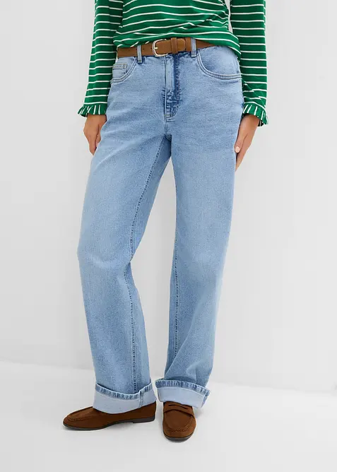 Loose Straight Jeans High Waist, bonprix
