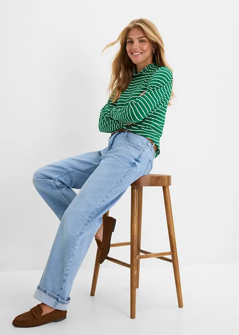 Loose Straight Jeans High Waist, bonprix