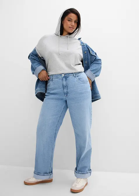 Loose Straight Jeans High Waist, bonprix